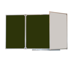 Аудиторные доски магнитные маркерно-меловые  многоэлементные