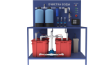 Лабораторная установка для изучения очистки воды сорбционным методом (рамное исполнение) (ПЭ-ОВС-Р)