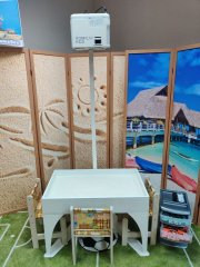 Интерактивная песочница Ronplay Kids 2в1 Маленькая с функцией интерактивного стола RsB3