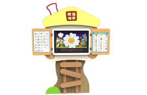 Мультимедийный развивающий комплекс «AVKompleks Multi 22» в форме теремка с опорой