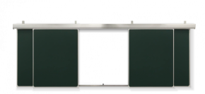 Рельсовая система раздвижных аудиторских досок магнитных меловых «Сегмент»