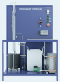 Лабораторная установка по ректификации (тарельчатая и насадочная колонна) с автономной системой охлаждения (ПАХП-РУМ-ТН-Р)