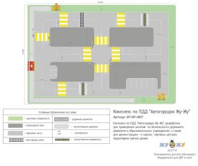 Комплекс по ПДД Автогородок Жу-Жу ЖУ-ЖУ-АВ01