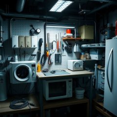 Учебный стенд для отработки навыков технического обслуживания и ремонта бытовой техники и ее комплектующих