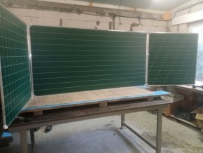 Доска магнитно-меловая с поворотными секциями