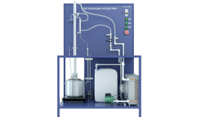 Лабораторная установка по ректификации (насадочная колонна) с автономной системой охлаждения (ПАХП-РУМ-Н-Р)